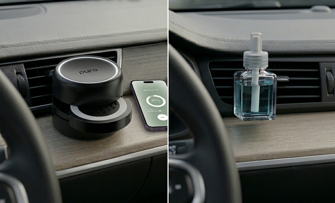 Pura car diffuser vs generic vent clip diffusers